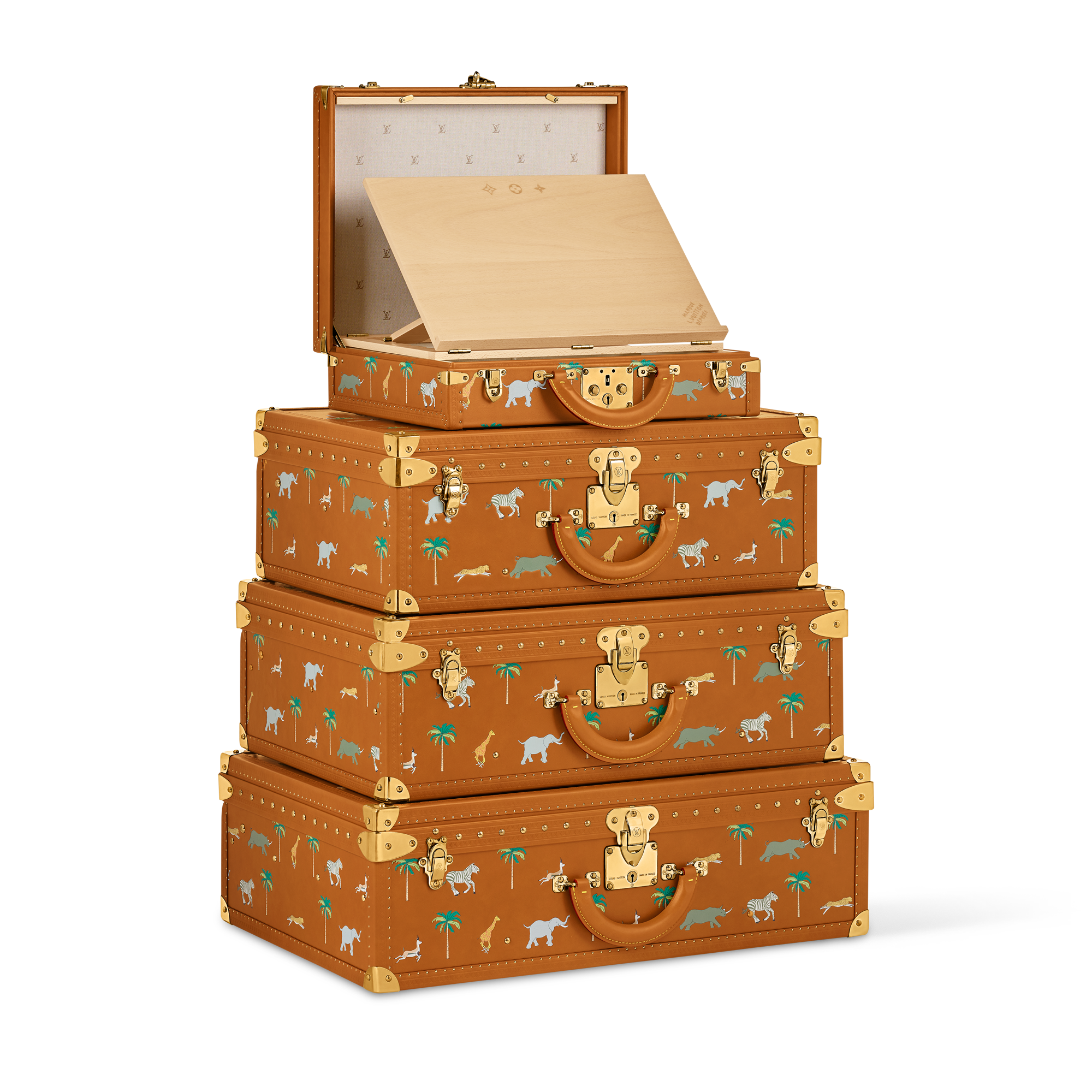 LV x Darjeeling Limited Pyramide Alzer President Other Leathers